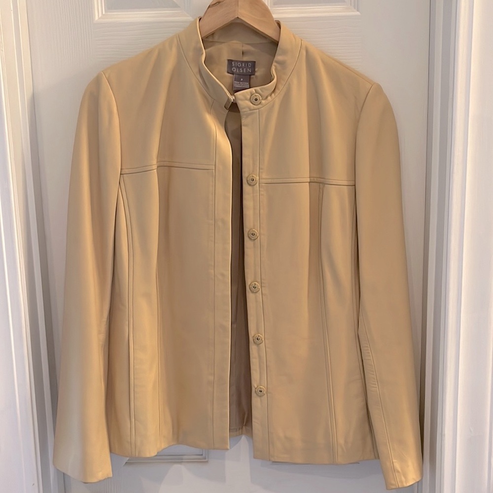 Sigrid Olsen Leather Jacket
